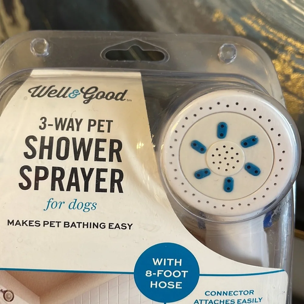 Well & Good 3-Way Pet Shower Sprayer NEW